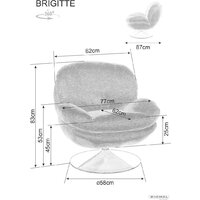 Signal Brigitte Brego 22 (светло-бежевый/хром) Image #5