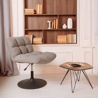 AksHome Grande (серая ткань Linen Fabric-11/черный) Image #2