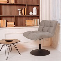 AksHome Grande (серая ткань Linen Fabric-11/черный) Image #4