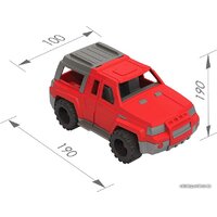 Нордпласт Джип Мустанг 160 (красный) Image #4