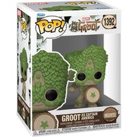 Funko POP! Bobble Marvel We Are Groot Groot as Captain America (1392) 79515 Image #2