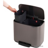 Brabantia Bo Pedal Bin 11л + 23л (платиновый) Image #4