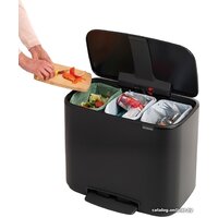 Brabantia Bo Pedal Bin 3 x 11л (черный матовый) Image #6