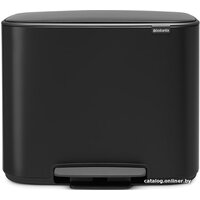 Brabantia Bo Pedal Bin 3 x 11л (черный матовый)