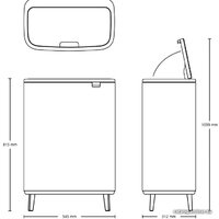 Brabantia Bo Touch Bin Hi 2 x 30 л (минерально-серый) Image #10