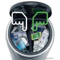 Brabantia Touch Bin Recycle 2 x 20 л (стальной защитой от отпечатков) Image #11