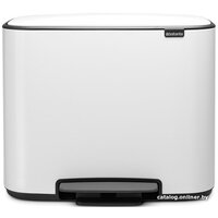 Brabantia Bo Pedal Bin 11л + 23л (белый)