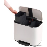 Brabantia Bo Pedal Bin 3 x 11л (белый) Image #4