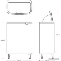 Brabantia Bo Touch Bin Hi 2 x 30 л (белый) Image #9