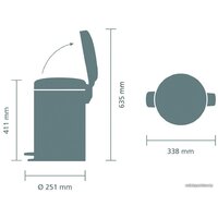 Brabantia Pedal Bin NewIcon 12 л (небесно-голубой) Image #2