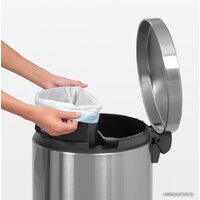 Brabantia Pedal Bin Recycle Silent 2 x 20 л (стальной матовый) Image #8