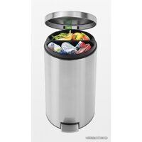 Brabantia Pedal Bin Recycle Silent 2 x 20 л (стальной матовый) Image #11