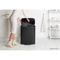 Brabantia Bo Pedal Bin 2 x 30 л (черный матовый) Image #7