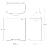 Brabantia Bo Pedal Bin 60 л (белый) Image #16