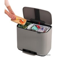 Brabantia Bo Pedal Bin 11л + 23л (минерально-серый) Image #6