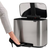 Brabantia Bo Pedal Bin 11л + 23л (стальной матовый) Image #7