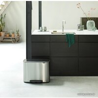 Brabantia Bo Pedal Bin 11л + 23л (стальной матовый) Image #9