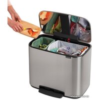 Brabantia Bo Pedal Bin 11л + 23л (стальной матовый) Image #6