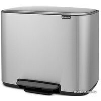 Brabantia Bo Pedal Bin 11л + 23л (стальной матовый) Image #2