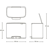 Brabantia Bo Pedal Bin 36 л (черный матовый) Image #11