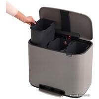 Brabantia Bo Pedal Bin 3 x 11л (минерально-серый) Image #5