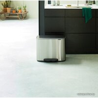 Brabantia Bo Pedal Bin 3 x 11л (стальной матовый) Image #9