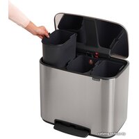 Brabantia Bo Pedal Bin 3 x 11л (стальной матовый) Image #5