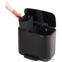 Brabantia Bo Pedal Bin 11л + 23л (черный матовый) Image #5