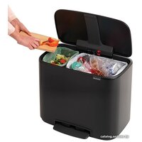 Brabantia Bo Pedal Bin 11л + 23л (черный матовый) Image #7