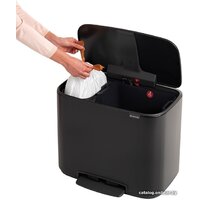 Brabantia Bo Pedal Bin 11л + 23л (черный матовый) Image #6