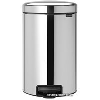 Brabantia Pedal Bin NewIcon с корзиной 12 л (стальной полированный)