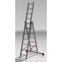 Новая высота NV 323 трёхсекционная профессиональная 3x7 ступеней Image #2