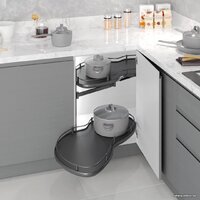 Starax Волшебный уголок поворотный S-3015-А (левое выдвижение, антрацит) Image #2