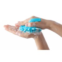 Roxy Kids (Рокси Кидс) Антибактериальная мочалка силиконовая (подсолнух, голубой) Image #4