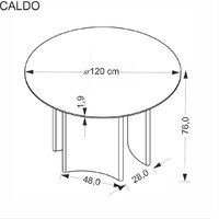 Halmar Caldo 120/76 (орех/орех) Image #13
