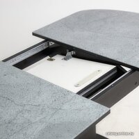 Аврора Корсика стекло 120-151.5x80 (мрамор серый 12/черный) Image #9
