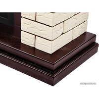 Firelight Bricks 30 (камень бежевый/шпон темный дуб) Image #6