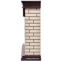 Firelight Bricks 25 (камень бежевый/шпон темный дуб) Image #3