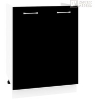 Кортекс-мебель Корнелия Лира НШ60м без столешницы (черный)