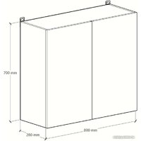 Артём-Мебель Мэри 800мм СН-114.205 (серый графит) Image #4