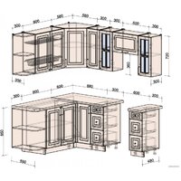 Интерлиния Мила Шато 1.7x2.1 левая (индиго/индиго/опал светлый) Image #6