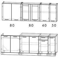 Готовая кухня Интерлиния Мила 23 (дуб золотой) - Изображение №3 — Chaika Market