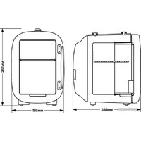 Бьюти-холодильник Meyvel MB-04HC1W - Изображение №16 — Chaika Market