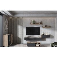 Стендмебель Даллас ТБ 02 (софт графит/дуб каньон) Image #3