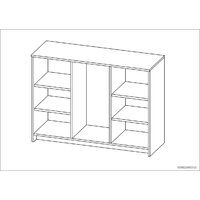 Mio Tesoro Сириус 2 двери и 3 ящика 117x95 2.02.03.340.5 (дуб венге) Image #6