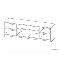 Mio Tesoro Сириус 2 двери и 2 ящика 156x47 2.02.03.330.1 (белый) Image #6