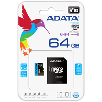 ADATA Premier AUSDX64GUICL10A1-RA1 microSDXC 64GB (с адаптером) Image #4