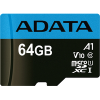 ADATA Premier AUSDX64GUICL10A1-RA1 microSDXC 64GB (с адаптером) Image #2