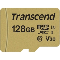 Transcend microSDXC 500S 128GB + адаптер Image #2