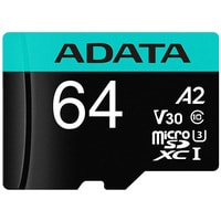 ADATA Premier Pro AUSDX64GUI3V30SA2-RA1 microSDXC 64GB (с адаптером) Image #2